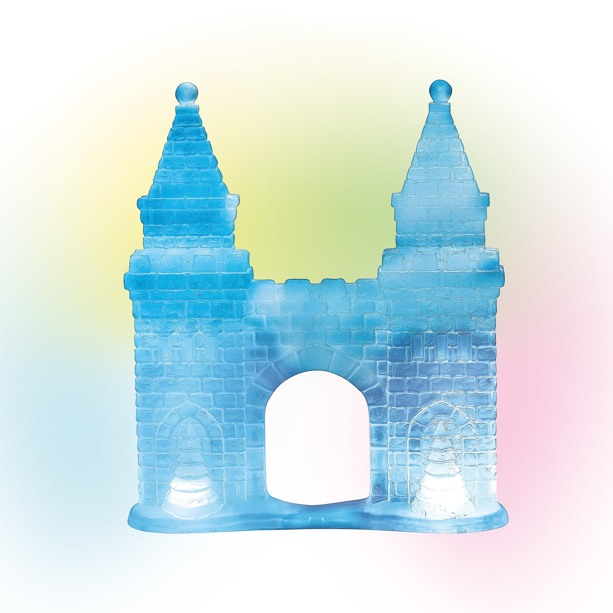 Lit Ice Castle Gate