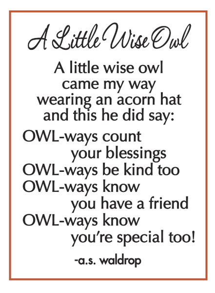 Little Wise Owl - Worry Stone -