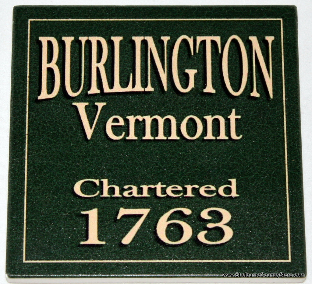 Local Towns Ceramic Coaster - Burlington