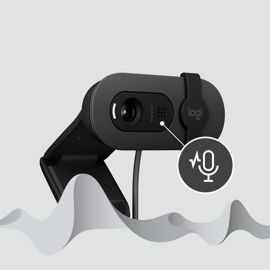 Logitech BRIO 100 Webcam - 2 Megapixel - 30 fps - Graphite - USB Type A - 1920 x 1080