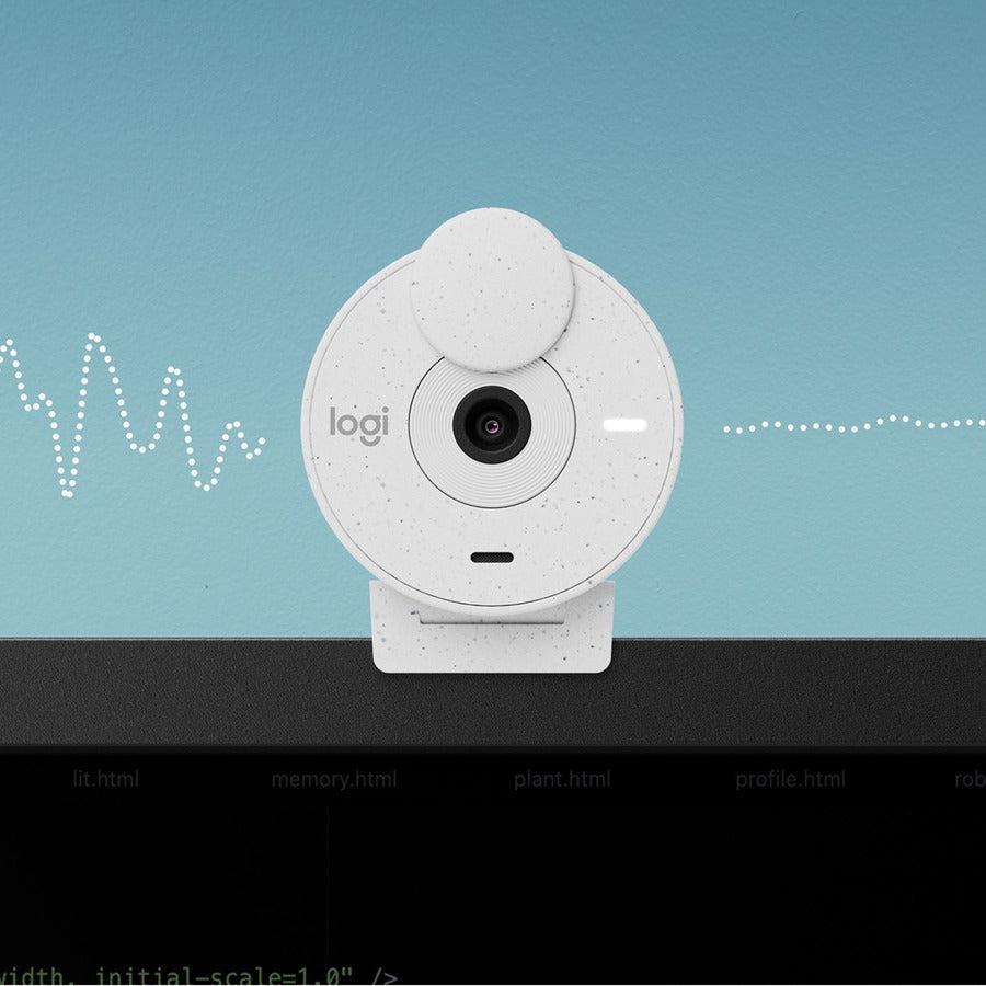 Logitech BRIO Webcam - 2 Megapixel - 30 fps - Off White - USB Type C - Retail