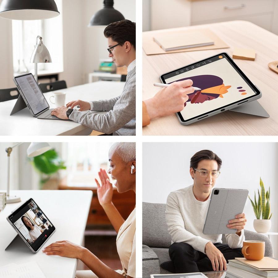 Logitech Combo Touch Keyboard/Cover Case Apple iPad Air (4th Generation), iPad Air (5th Generation) Tablet - Oxford Gray 920-010260