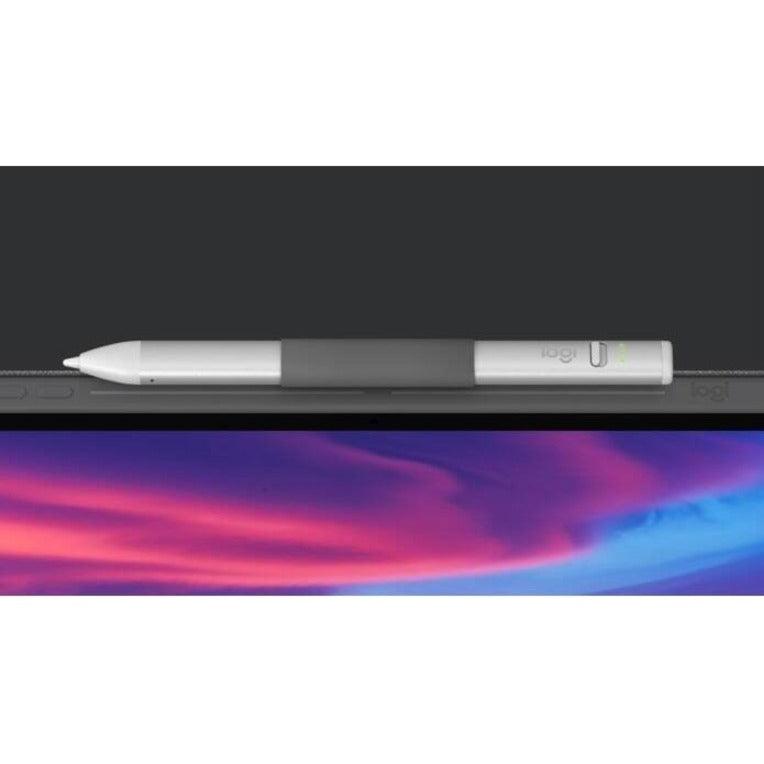 Logitech Combo Touch Keyboard/Cover Case (Folio) for 10.9" Apple, Logitech iPad (10th Generation) Tablet, Apple Pencil, Stylus - Oxford Gray