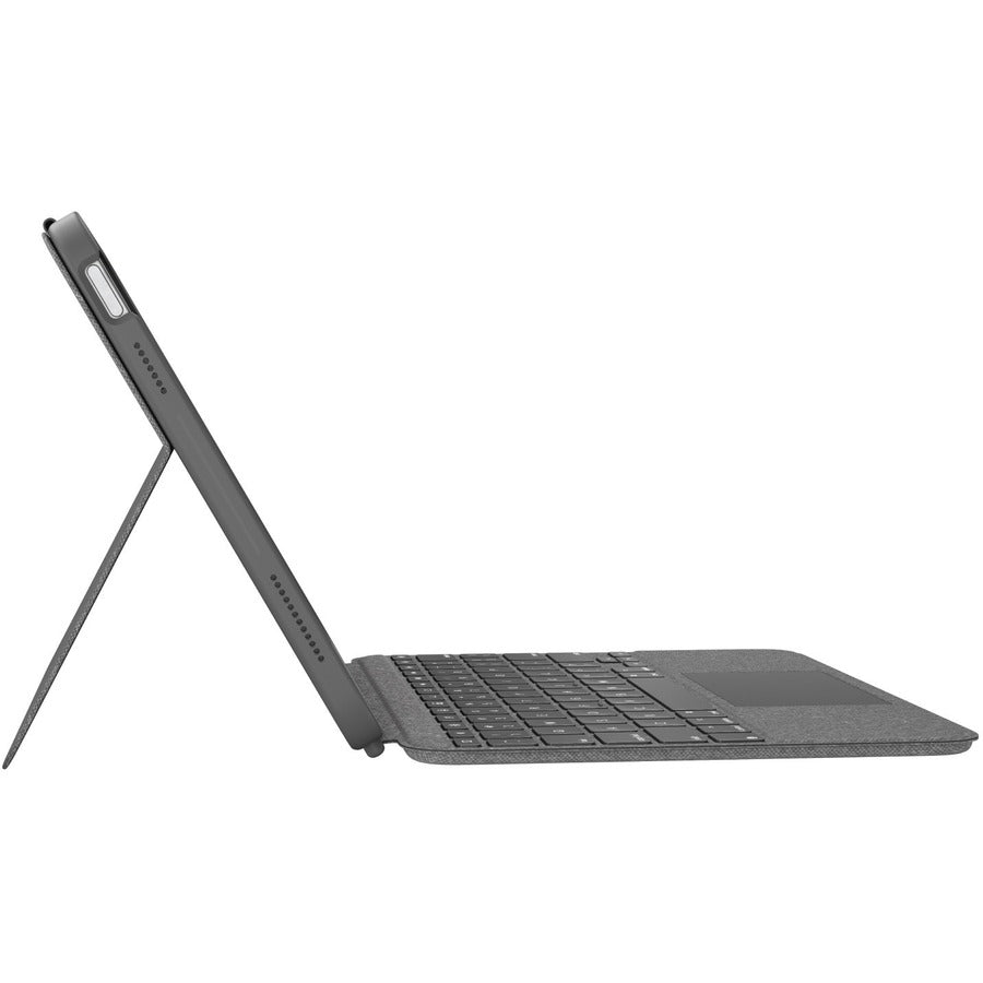 Logitech Combo Touch Keyboard/Cover Case (Folio) for 10.9" Apple, Logitech iPad (10th Generation) Tablet, Apple Pencil, Stylus - Oxford Gray