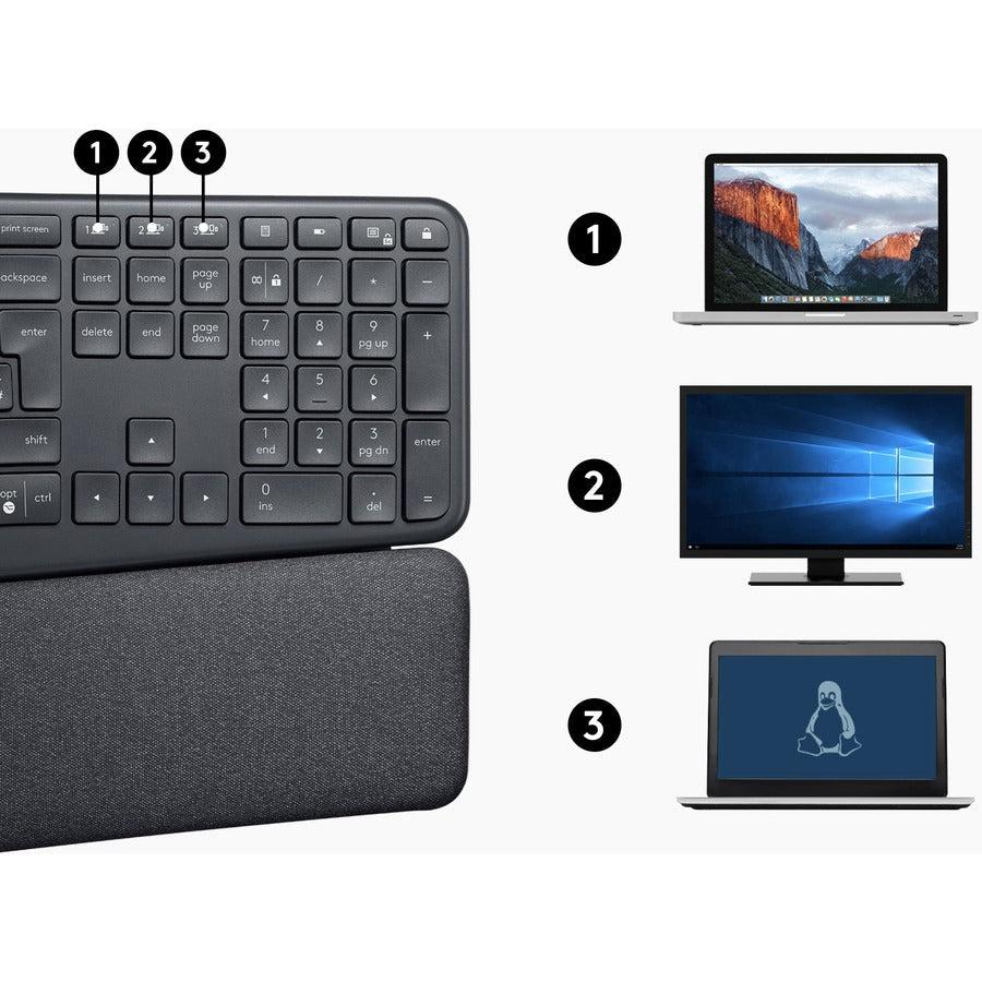 Logitech Ergo K860 for Business (Graphite) - Brown Box 920-010175