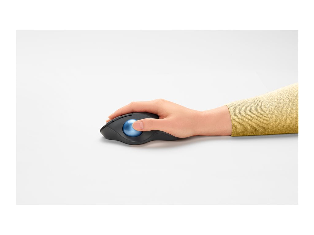 Logitech Ergo Series ERGO M575 - Trackball - optical - 5 buttons - wireless - Bluetooth, 2.4 GHz - USB wireless receiver