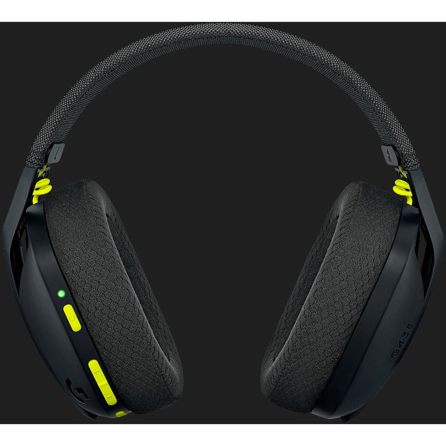 Logitech G G435 Headset Wireless Head-Band Gaming Bluetooth Black, Yellow