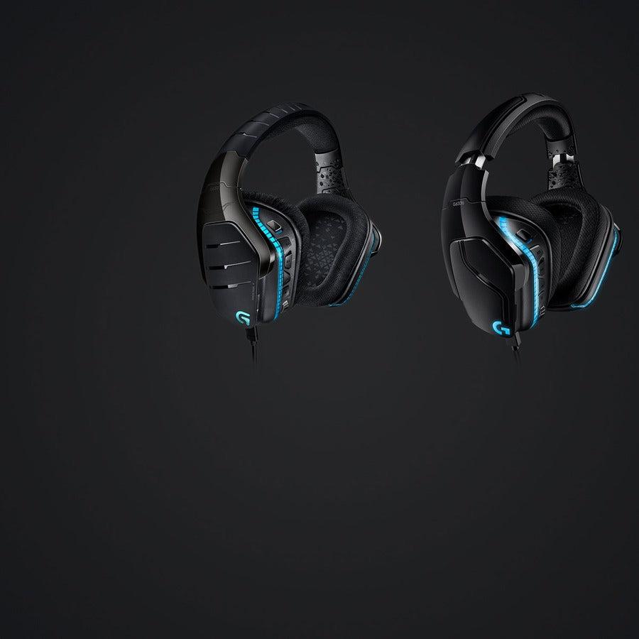 Logitech G G635 7.1 Surround Sound Lightsync Gaming Headset Wired Head-Band Black, Blue