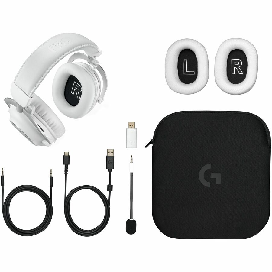 Logitech G PRO X 2 LIGHTSPEED Wireless Gaming Headset, Detachable Boom Mic, 50mm Graphene