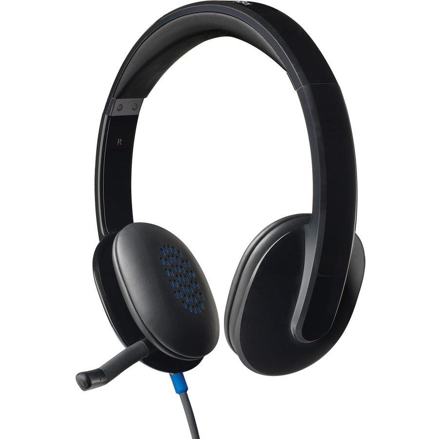 Logitech H540 Usb Computer Headset Wired Head-Band Office/Call Center Black