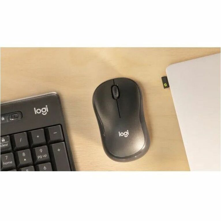 Logitech M240 Mouse - Optical - Wireless - 32.81 ft - Bluetooth - Graphite - USB Type A -