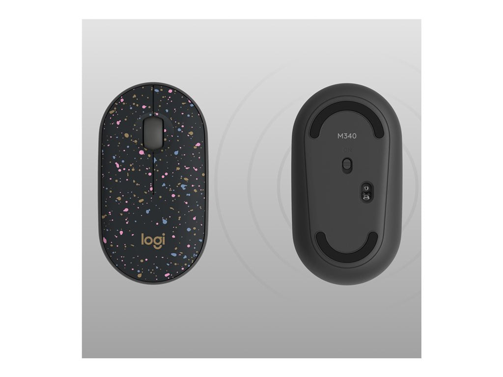 Logitech M340 - Mouse - right and left-handed - optical tracking sensor - 3 buttons - wireless - 2.4 GHz - USB wireless receiver 910-007281