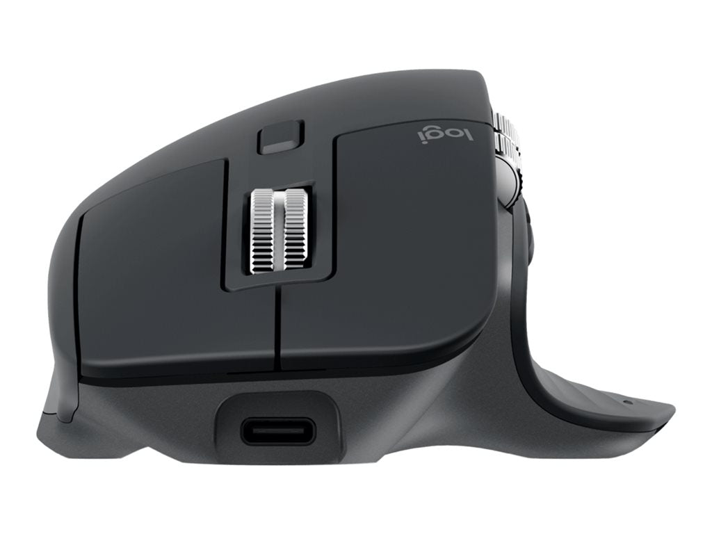 Logitech Master Series MX Master 3S - Mouse - ergonomic - optical - 7 buttons - wireless - Bluetooth, 2.4 GHz - Logitech