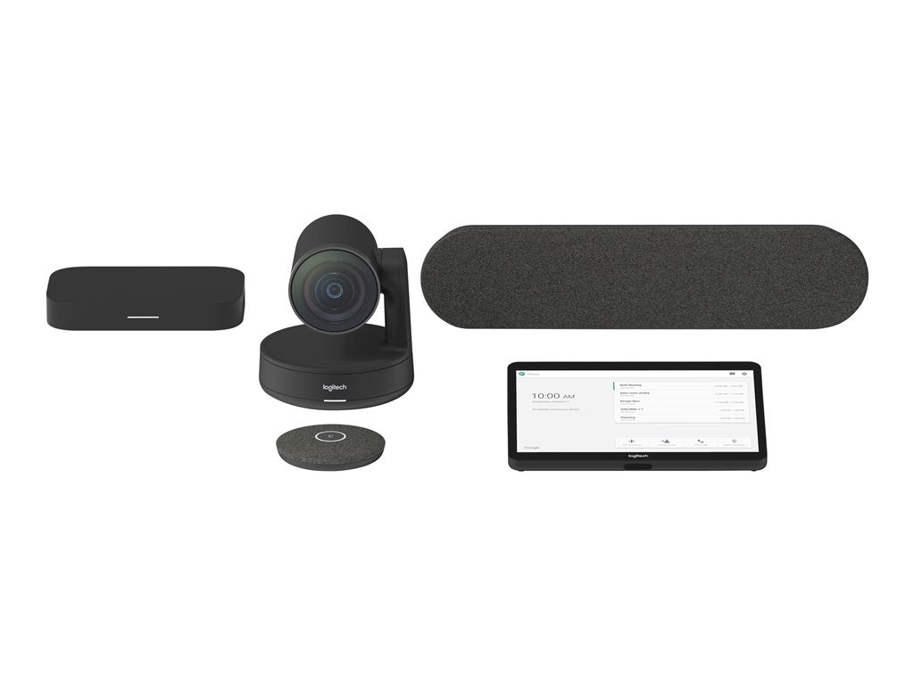 Logitech Medium Google Meet Rooms with Tap + Rally System + Meet Compute - Video conferencing kit - with Google Meet Compute TAPRALGGLCTL2