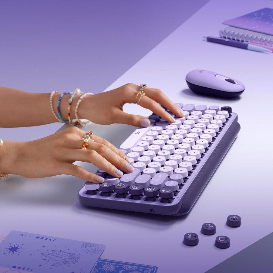 Logitech POP Keys Wireless Mechanical Keyboard with Customizable Emoji Keys