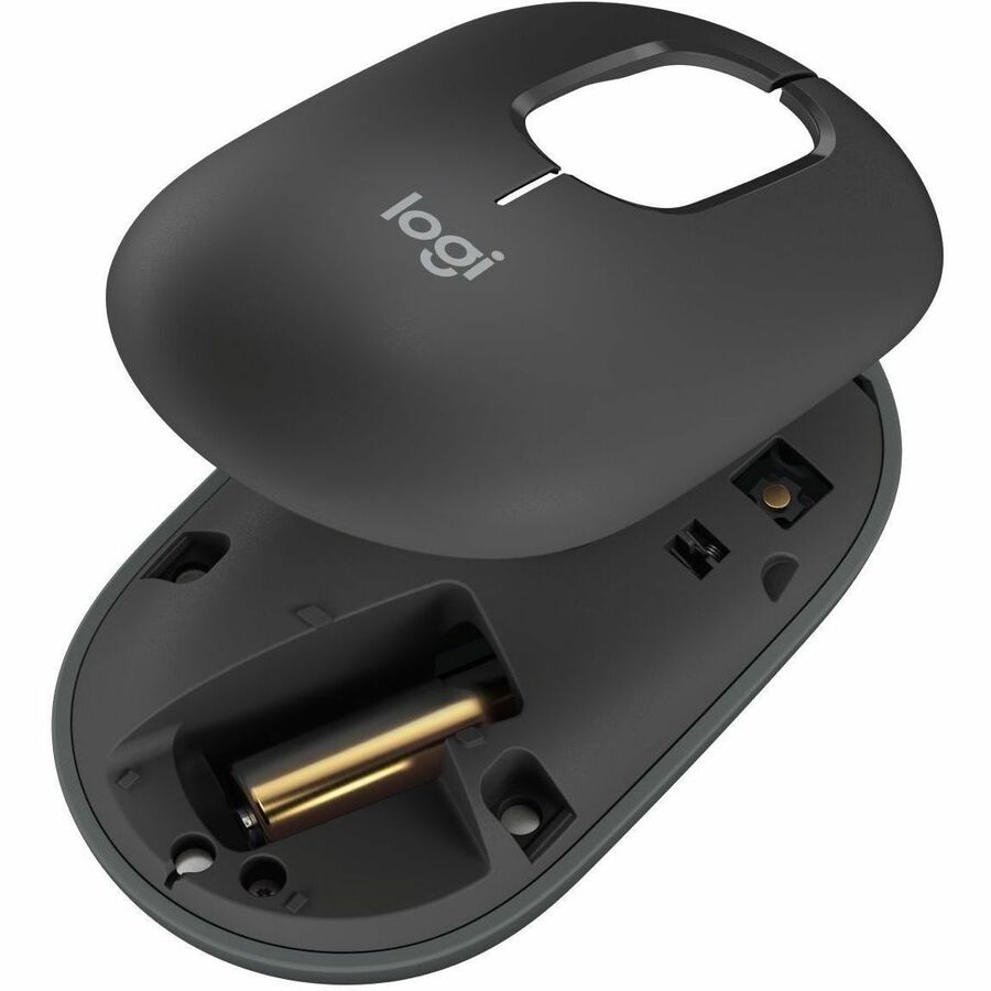 Logitech POP Mouse - Optical - Wireless - 32.81 ft - Bluetooth - Nightfall - USB - 4000
