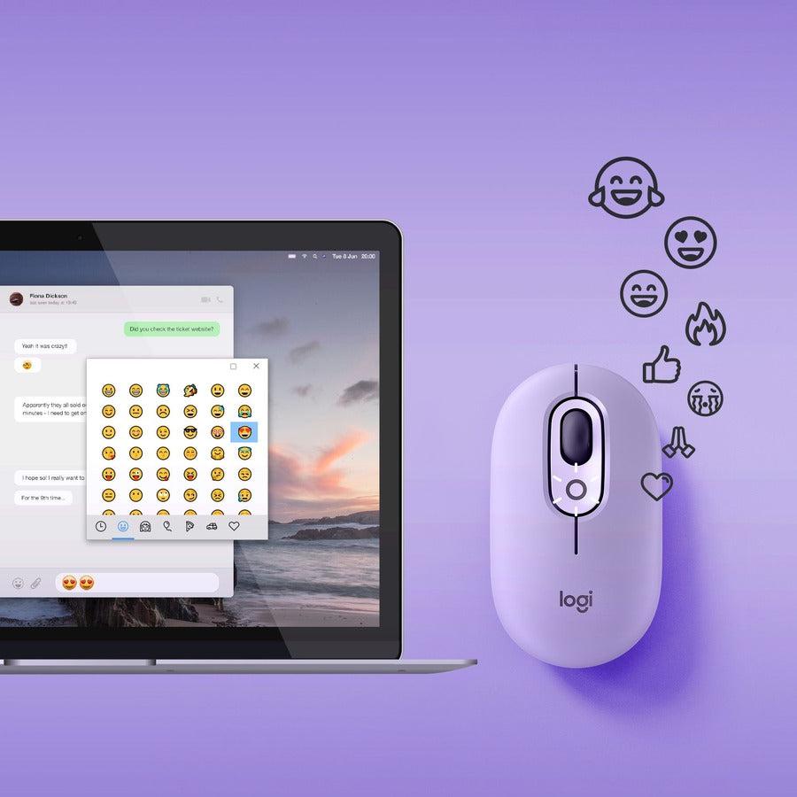 Logitech POP Wireless Mouse with Customizable Emoji