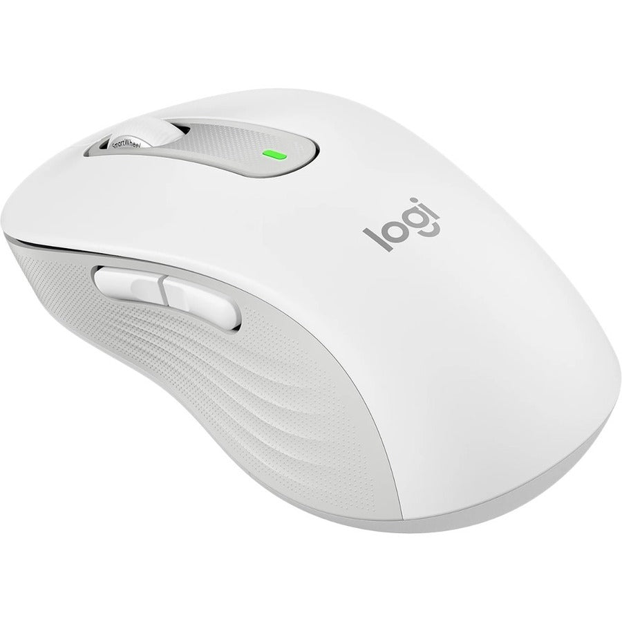 Logitech Signature M650 Mouse - Optical - Wireless - Bluetooth - Raw White - USB - 2000