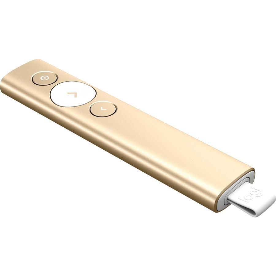 Logitech Spotlight Presentation Remote Wireless Presenter Bluetooth Gold