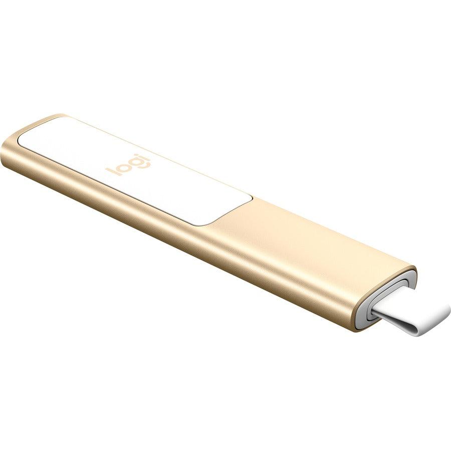 Logitech Spotlight Presentation Remote Wireless Presenter Bluetooth Gold