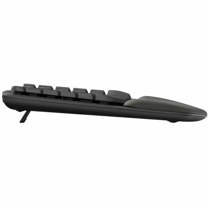 Logitech Wave Keys for Business Ergonomic Keyboard - Wireless Connectivity - Bluetooth -