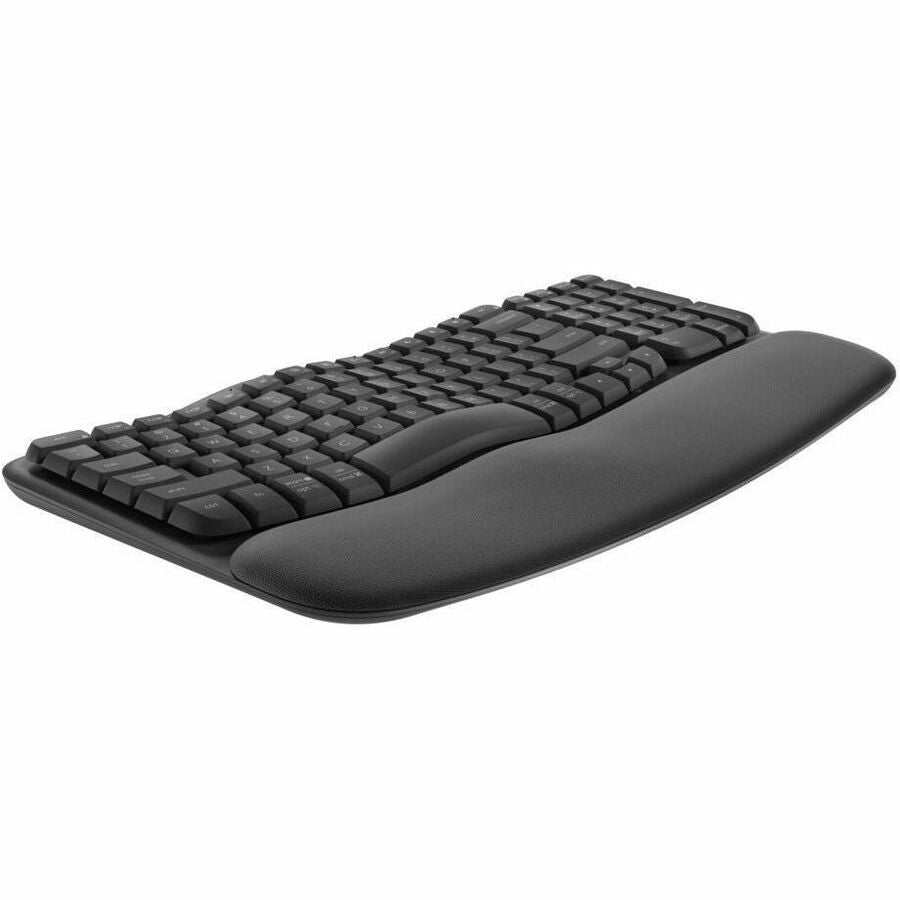 Logitech Wave Keys for Business Ergonomic Keyboard - Wireless Connectivity - Bluetooth -