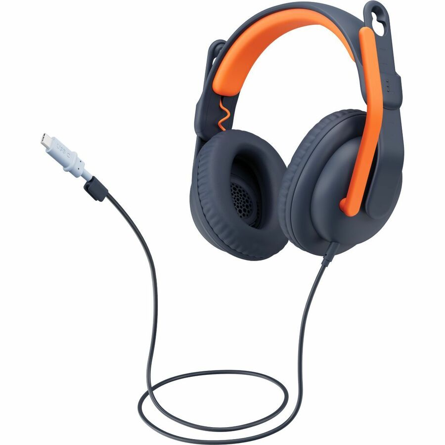 Logitech Zone Learn Headset - Stereo - USB Type C - Wired - Over-the-ear - Binaural -