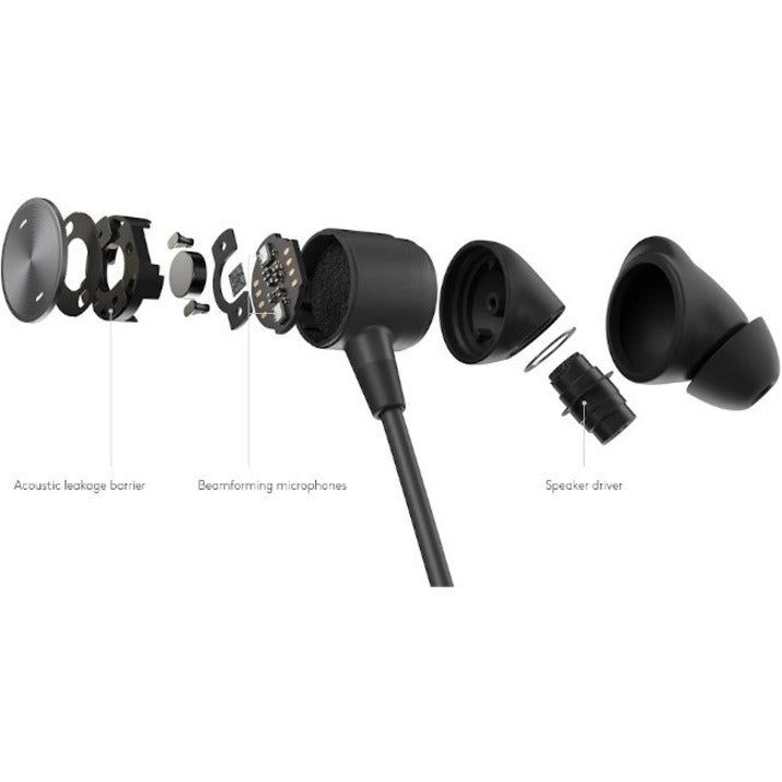 Logitech Zone Wired Teams Headset In-Ear Office/Call Center Usb Type-C Graphite