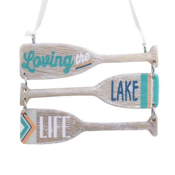Loving the Lake Life - Canoe Paddle Ornament