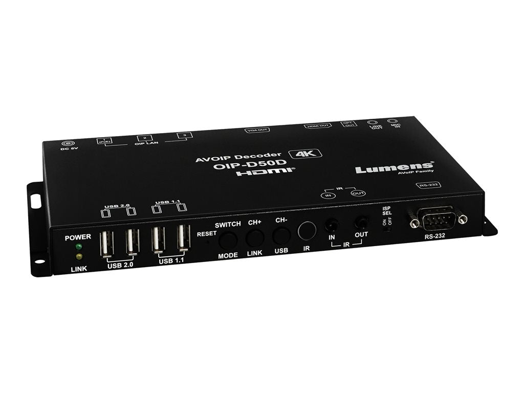 Lumens OIP-D50D - Audio/video over IP decoder