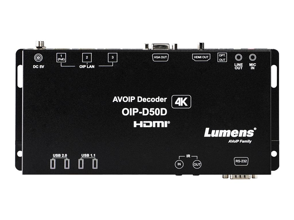 Lumens OIP-D50D - Audio/video over IP decoder