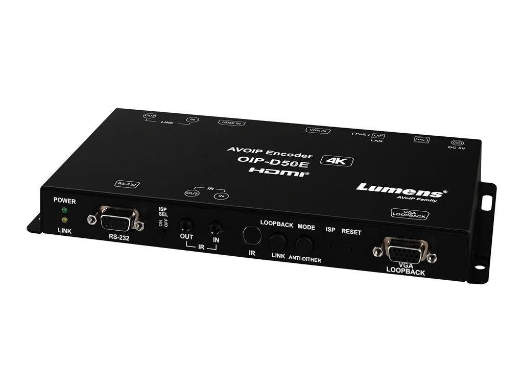 Lumens OIP-D50E - Audio/video over IP encoder