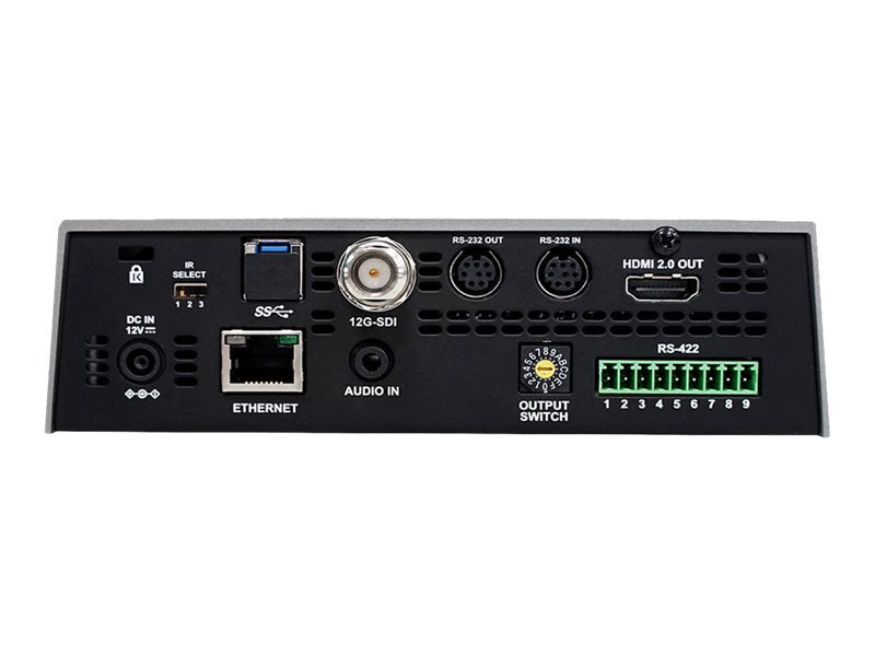 Lumens VC-A71PW - Conference camera - PTZ - color - 8 MP - audio - HDMI, 12G-SDI - LAN 10/100 - H.264, H.265 - DC 12 V /