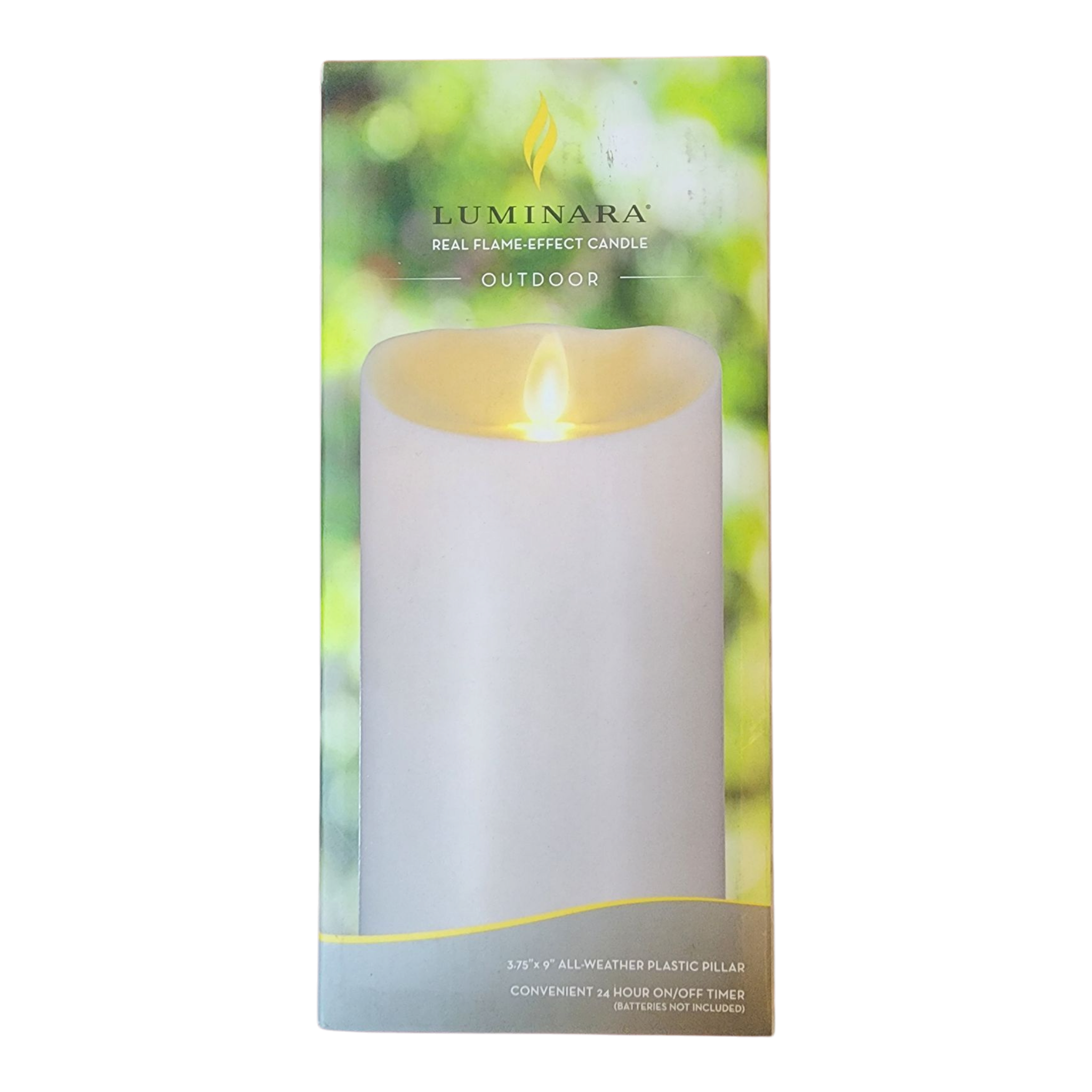 Luminar Moving Flame Outdoor Pillar Candle