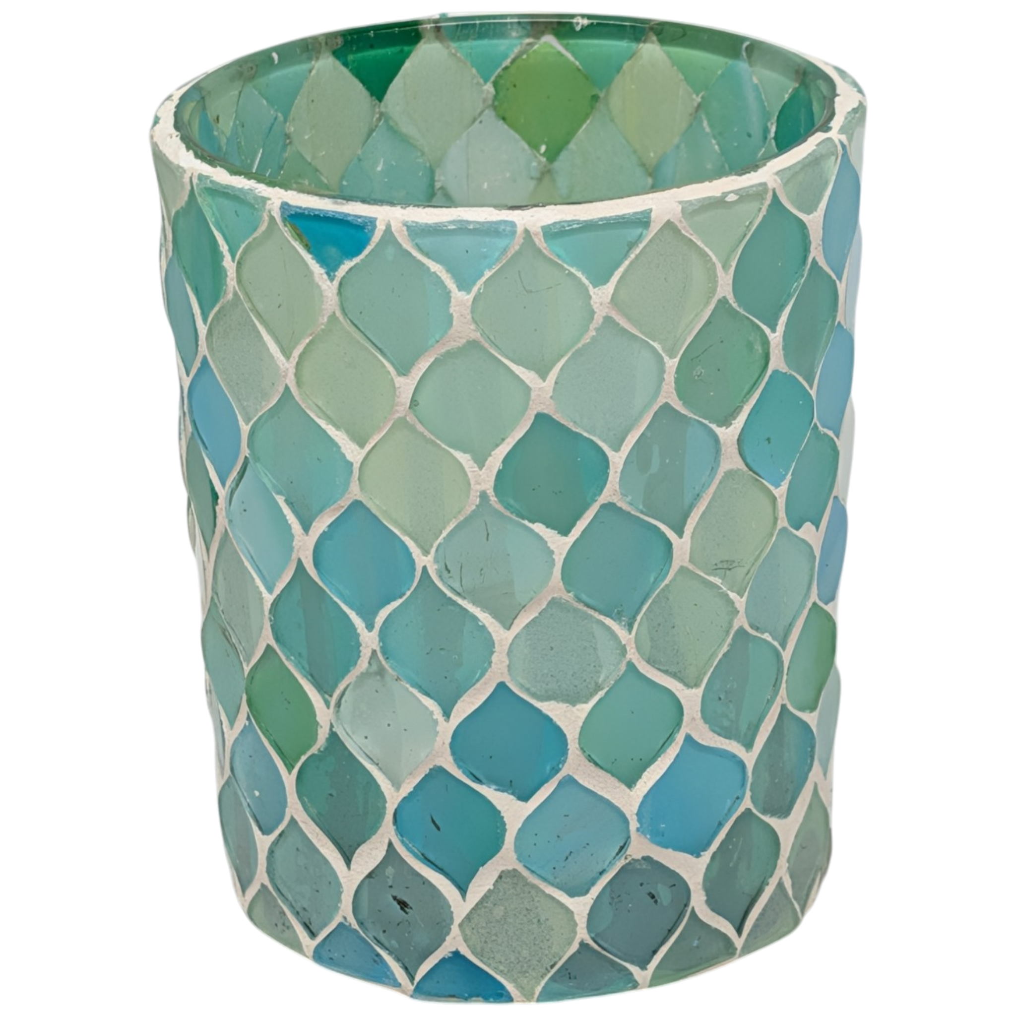 Luminescent Turquoise Gem: The Tiny Treasured Candleholder