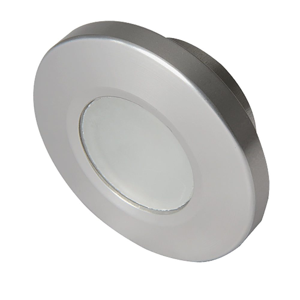 Lumitec Orbit - Flush Mount Down Light - Brushed Finish - 3-Color Blue/Red Non Dimming