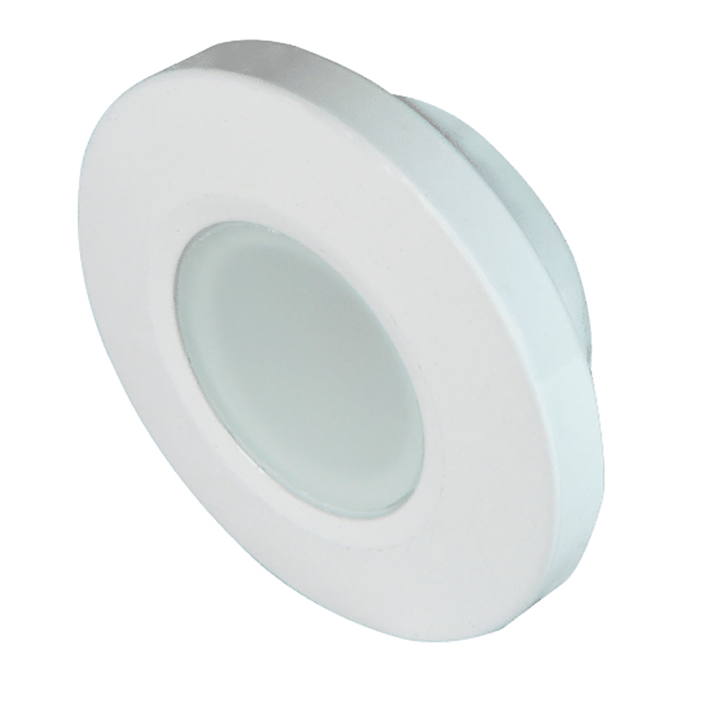 Lumitec Orbit - Flush Mount Down Light - White Finish - 4-Color Blue/Red/Purple/White Non