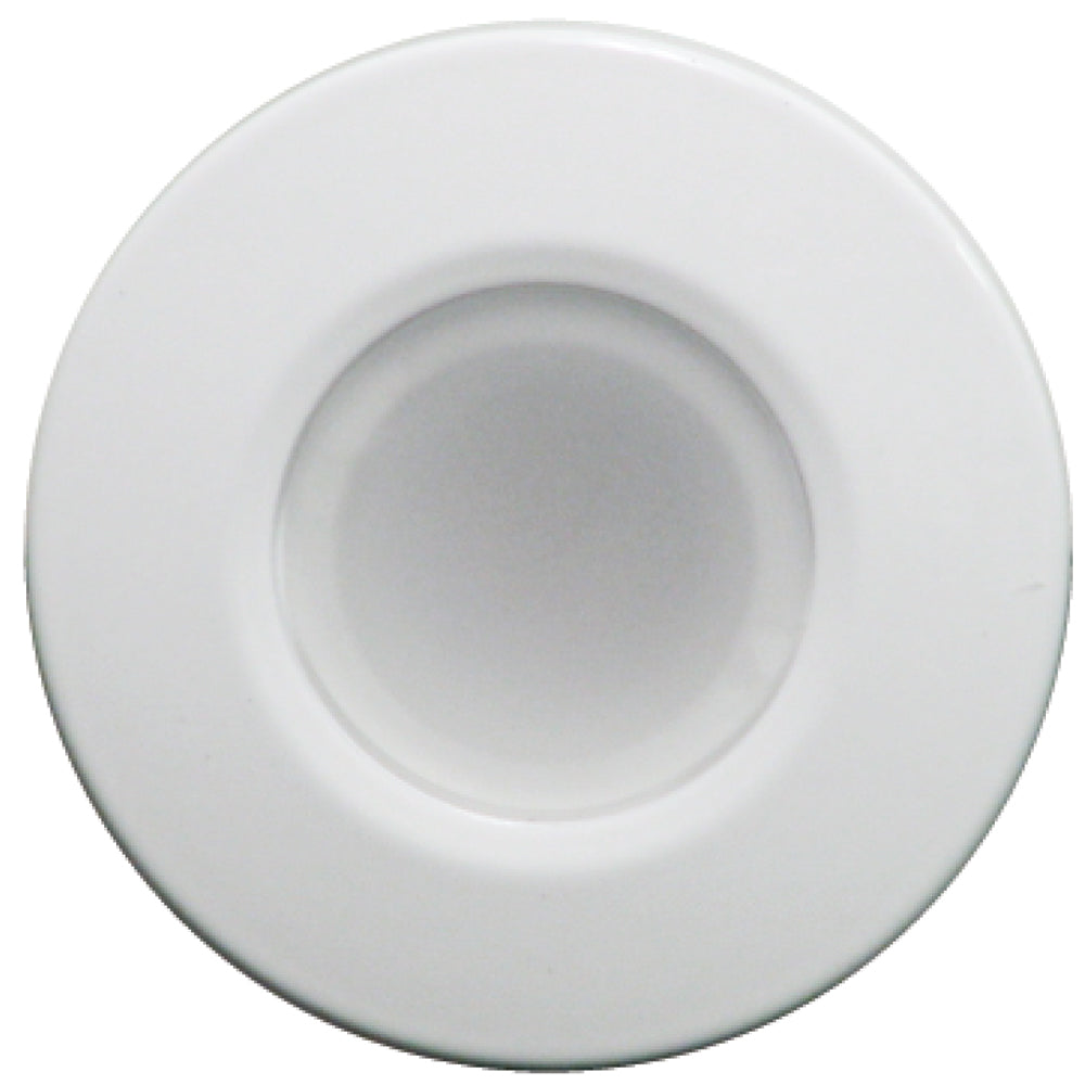 Lumitec Orbit - Flush Mount Down Light - White Finish - 4-Color Blue/Red/Purple/White Non