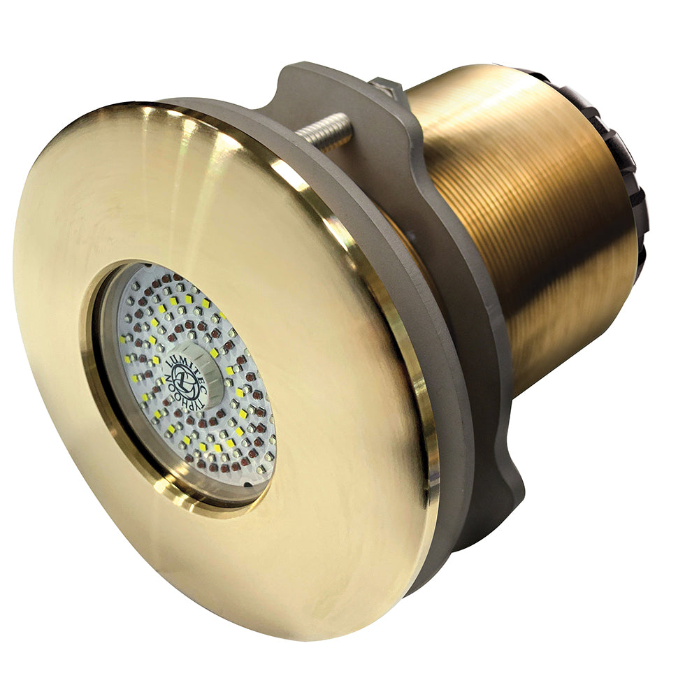 Lumitec SeaBlaze Typhoon Underwater Light - Bronze Thru-Hull LED Light - Spectrum RGBW -