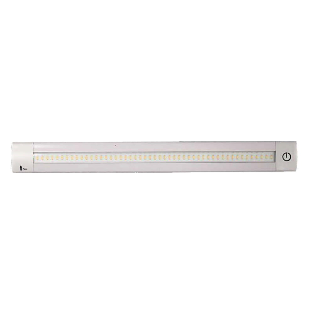 Lunasea Adjustable Linear LED Light w/Built-In Dimmer - 12" Length, 12VDC, Warm White w/