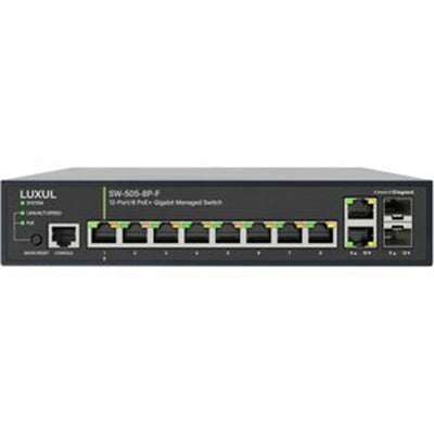 Luxul SW-505-8P-F 12-Port PoE+ Managed Switch