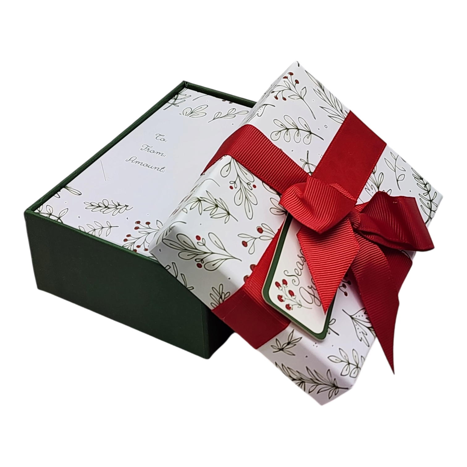 Luxury Gift Card Box - Mistletoe Greetings