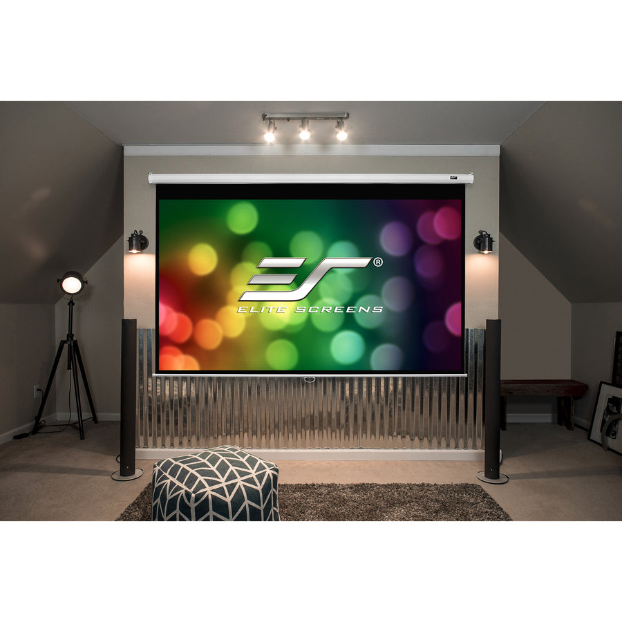 M135H Manual Series 135" Manual Pull-Down Projection Screen - 16:9 MaxWhite 2 | TecISoft