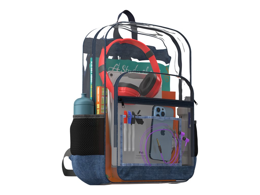 MAXCases - Carrying backpack - see-through - clear MC-BP-2P-CLR