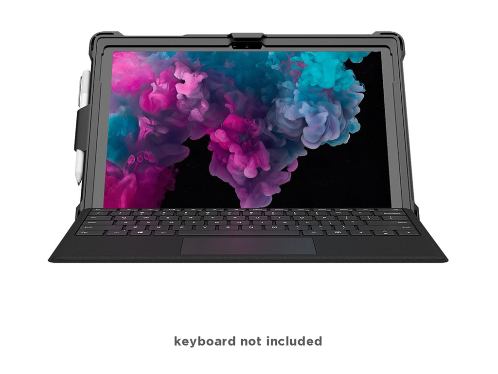 MAXCases Extreme Shell - Back cover for tablet - rugged - silicone, polycarbonate - black - for Microsoft Surface Pro