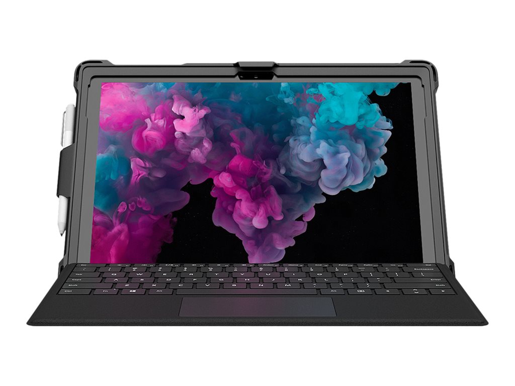 MAXCases Extreme Shell - Back cover for tablet - rugged - silicone, polycarbonate - black - for Microsoft Surface Pro