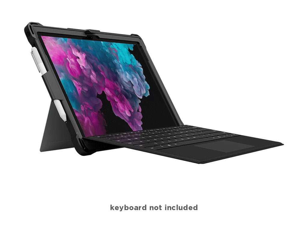 MAXCases Extreme Shell - Back cover for tablet - rugged - silicone, polycarbonate - black - for Microsoft Surface Pro