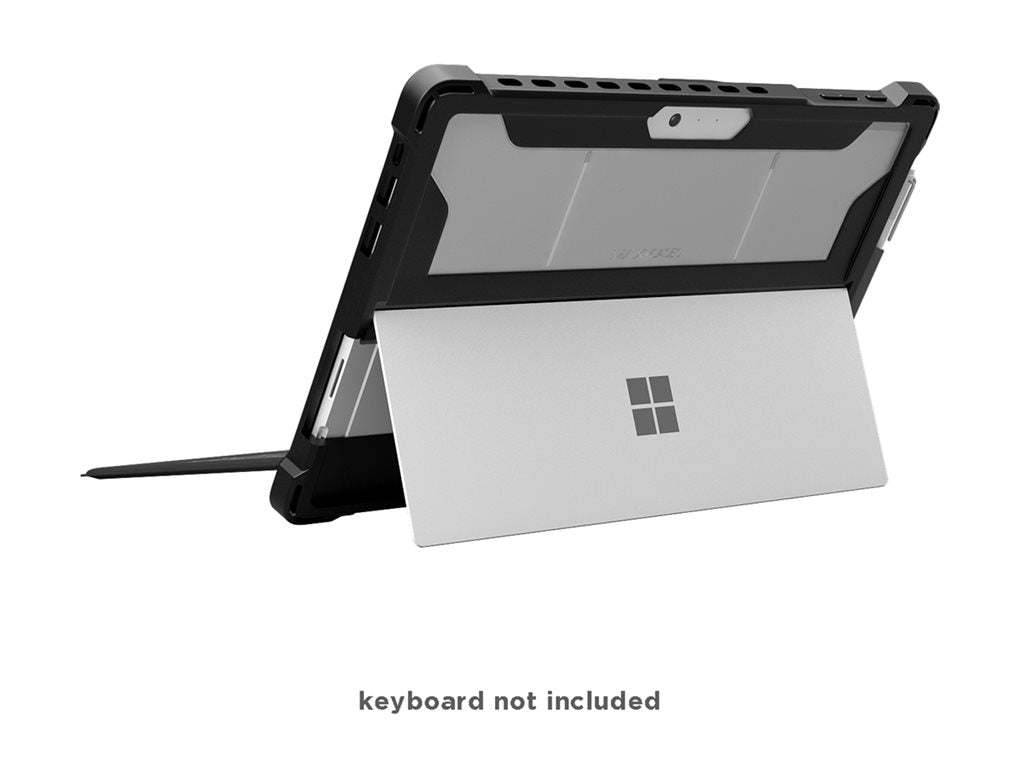 MAXCases Extreme Shell - Back cover for tablet - rugged - silicone, polycarbonate - black - for Microsoft Surface Pro