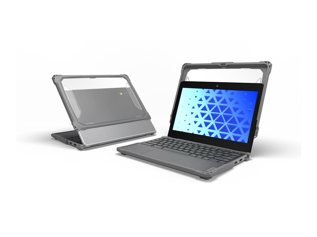 MAXCases Extreme Shell-F3 - Notebook shell case - slide-on - gray, clear - for Lenovo 100e Chromebook Gen 4 LNESF3100EG4GRY