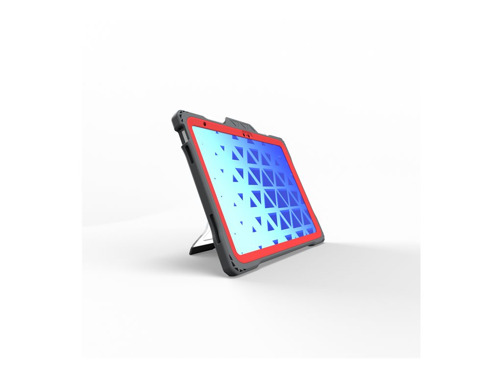 MAXCases Shield Extreme X2 - Protective case for tablet - rugged - thermoplastic polyurethane (TPU) - gray, red APSXX2IP10RED